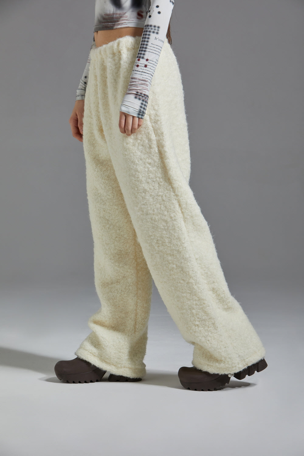 TERRY WOOL PANTS