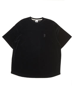 ドロップショルダーベルベット 1/2 T (Black)