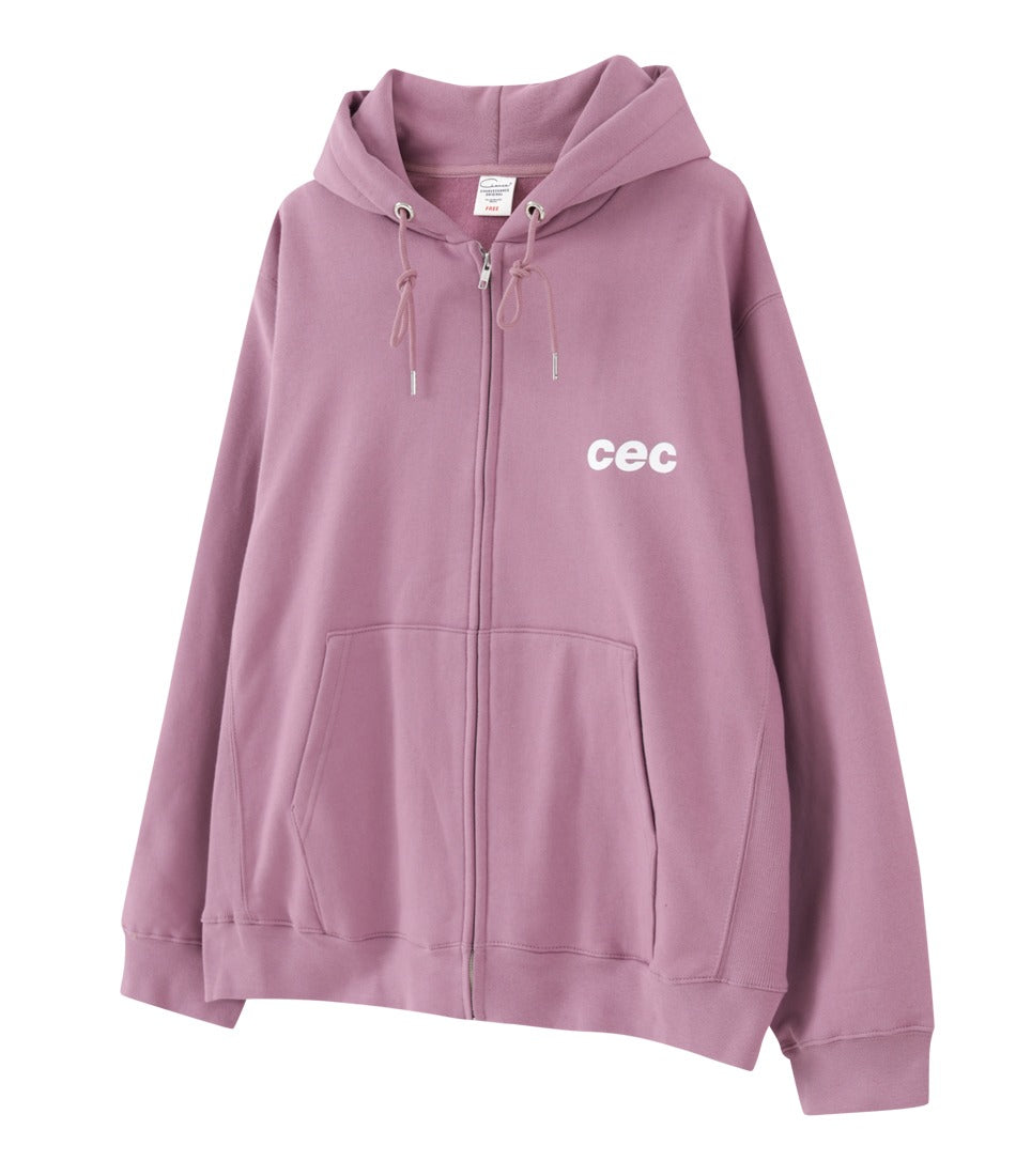 CEC ZIP-UP HOODIE(PINK