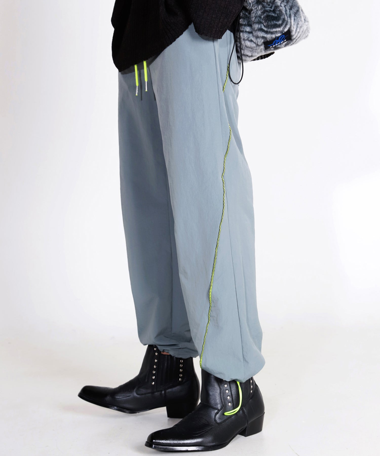 Acid Cross Line Nylon Jogger Pants