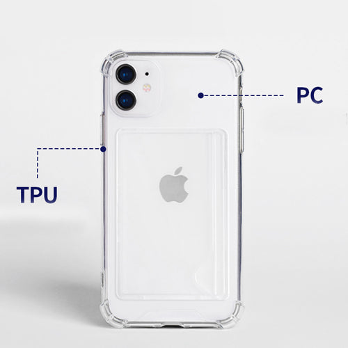 168cm Genuine Clear 2-Cards Holder Bumper Case