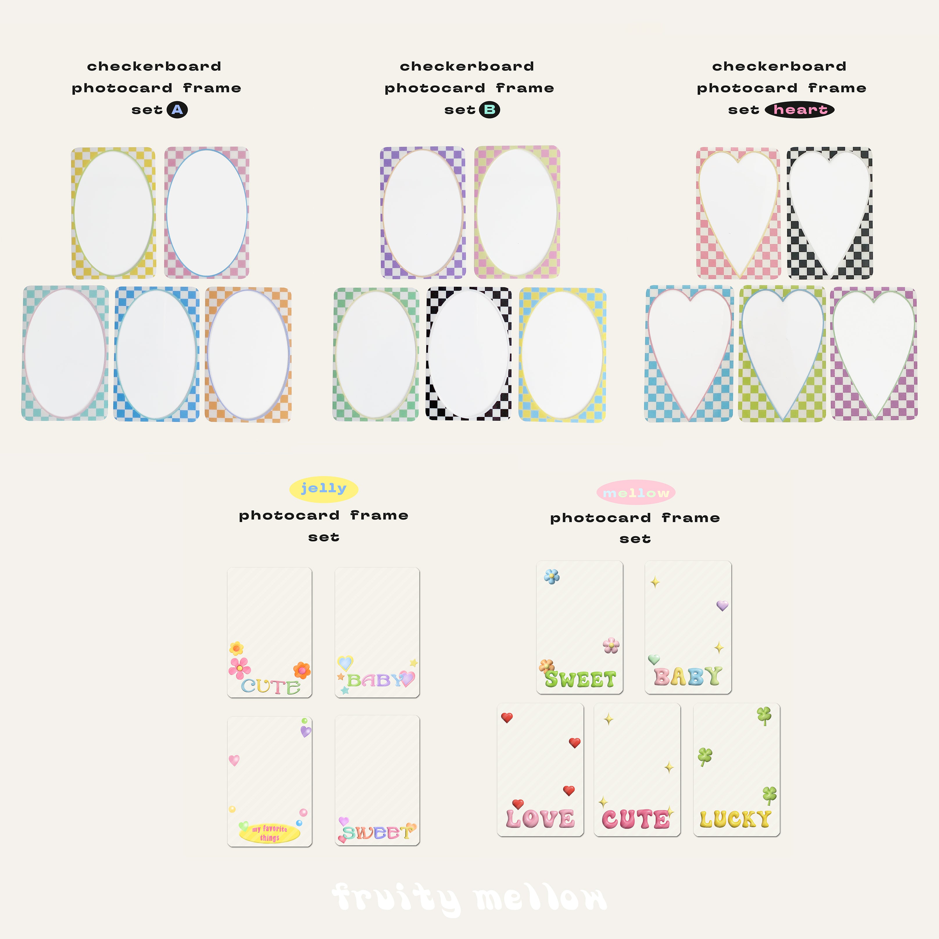 MELLOW photocard frame set