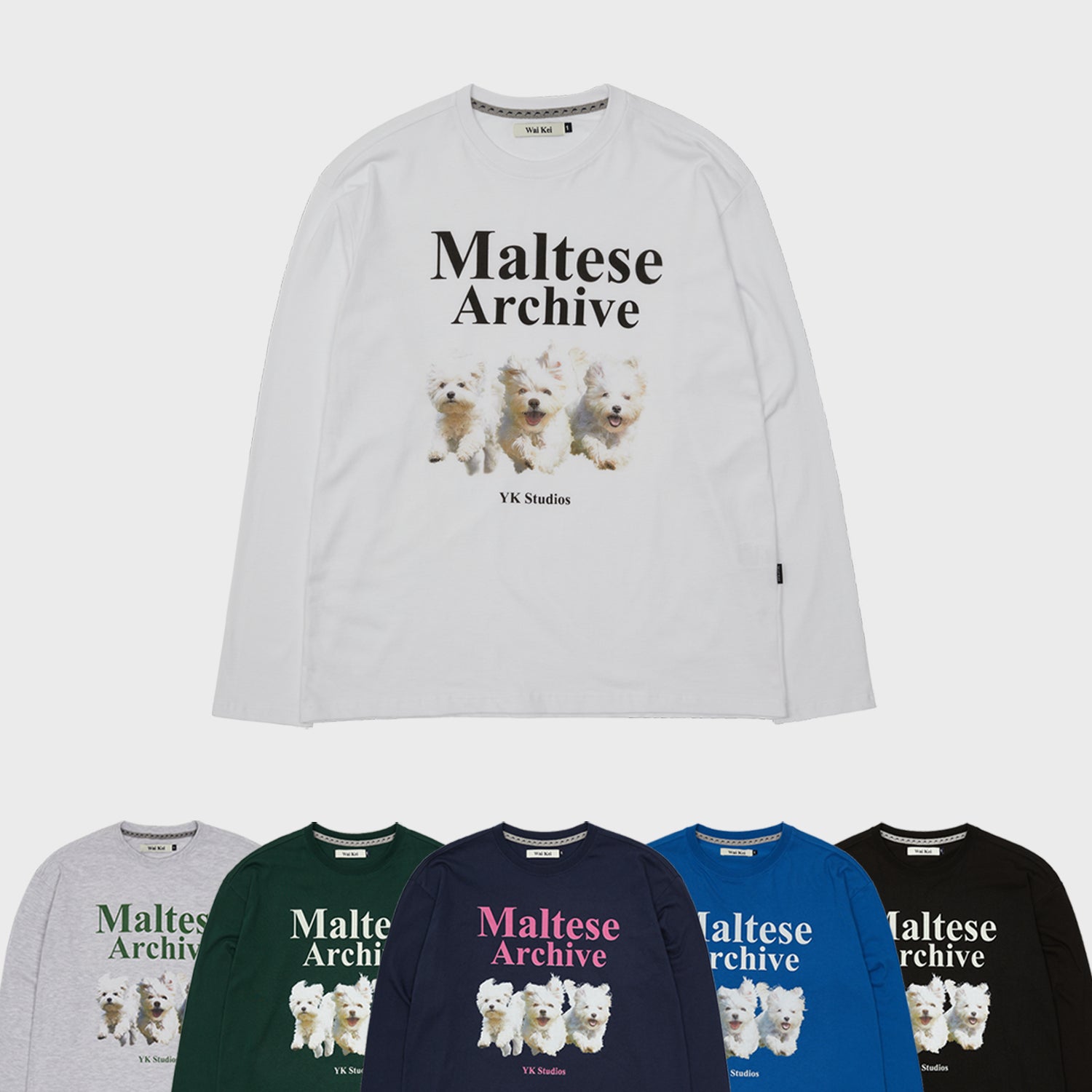 マジックバルーンドッグレイヤードロングスリーブTシャツ – 60