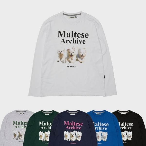 マルチーズアーカイブロングスリーブTシャツ