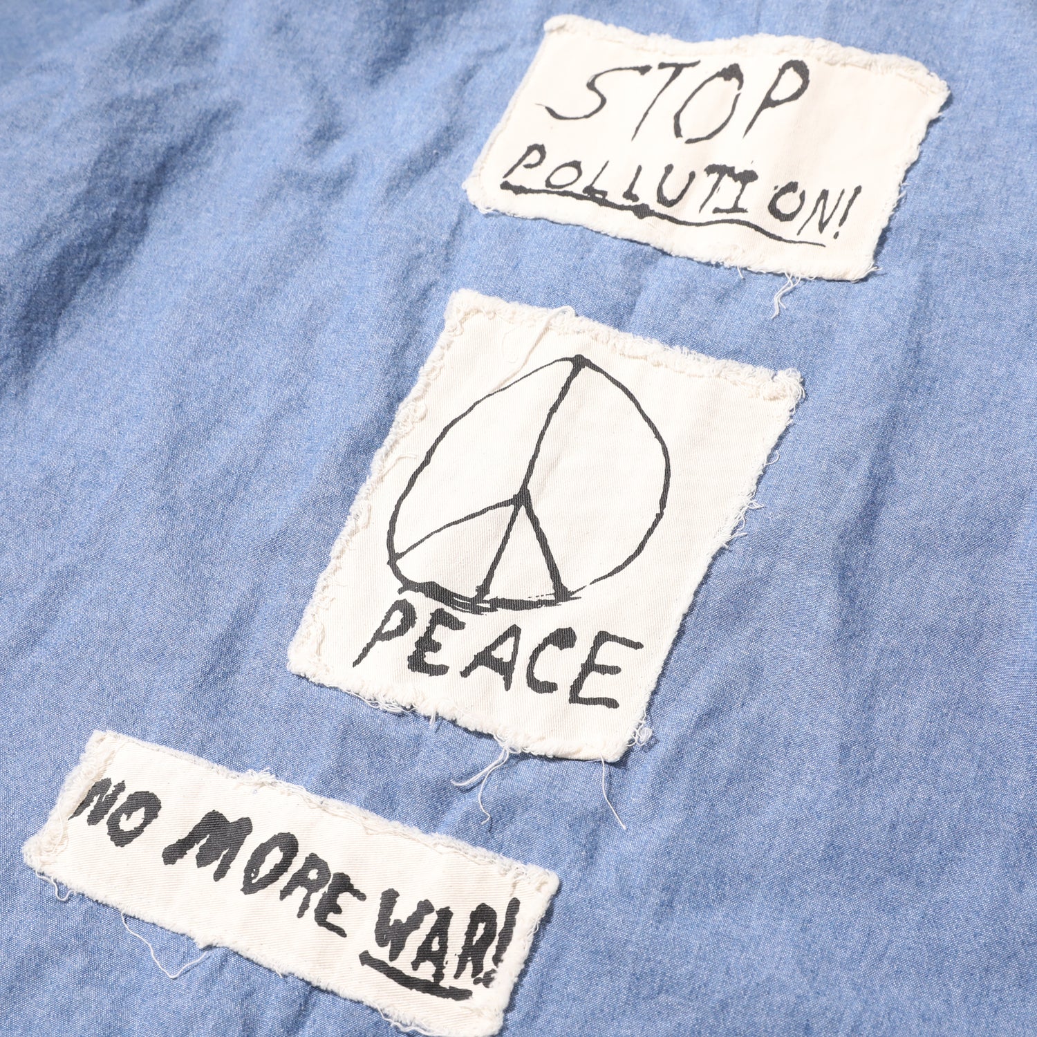 “No More War!" Chambray Shirt