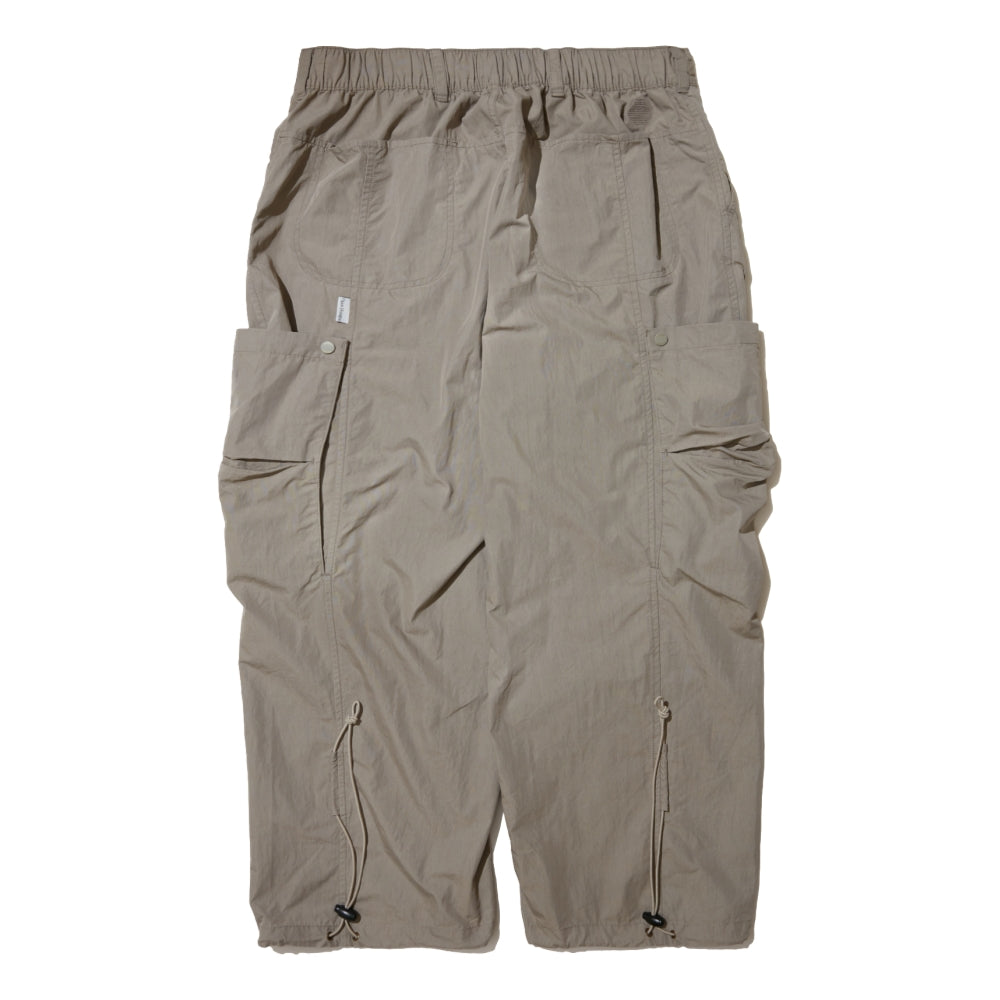 OPEN DIALOGUE SIDE POCKET NYLON PANTS-BEIGE