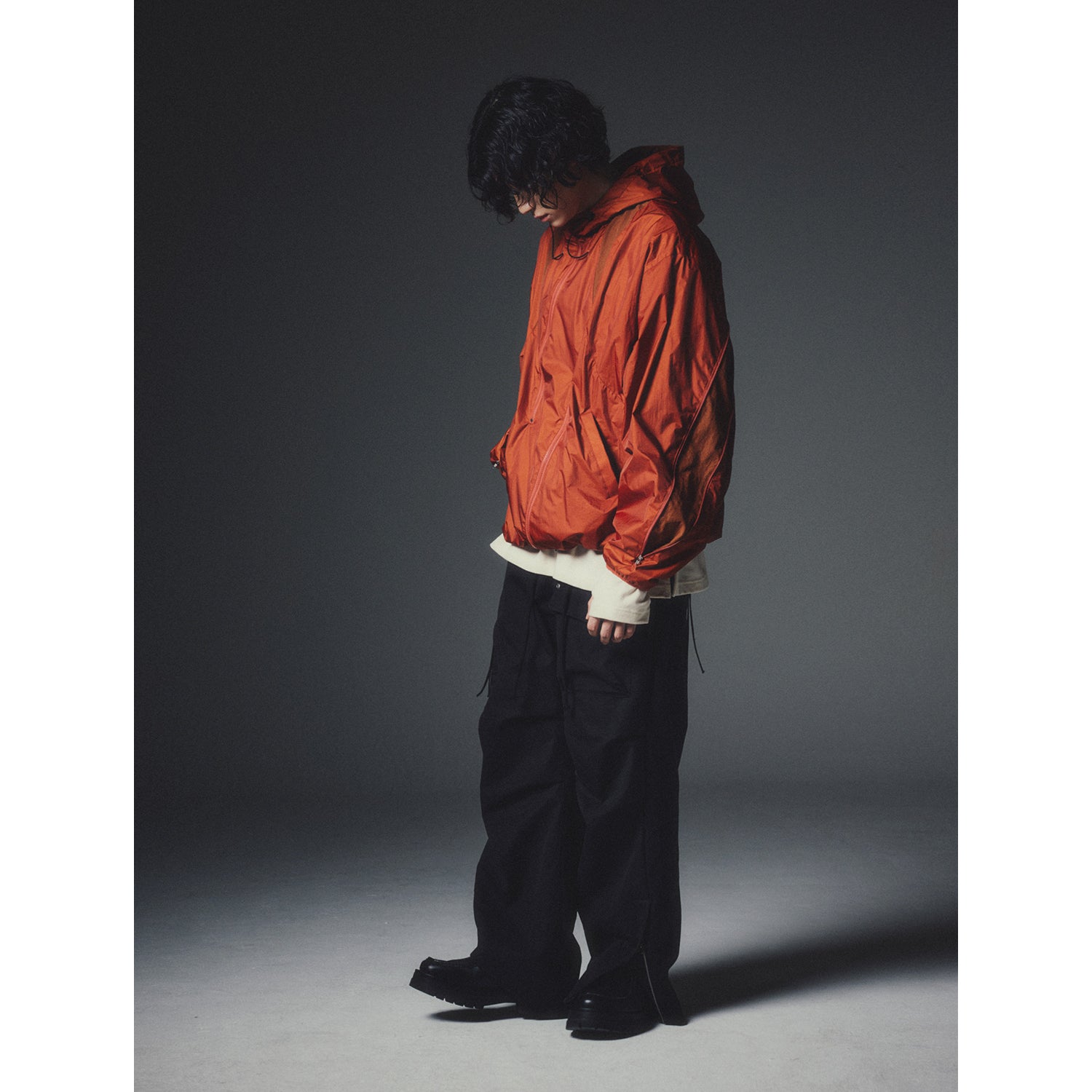 MONTIAC COLORATION PULLOVER WIND BREAKER_OR