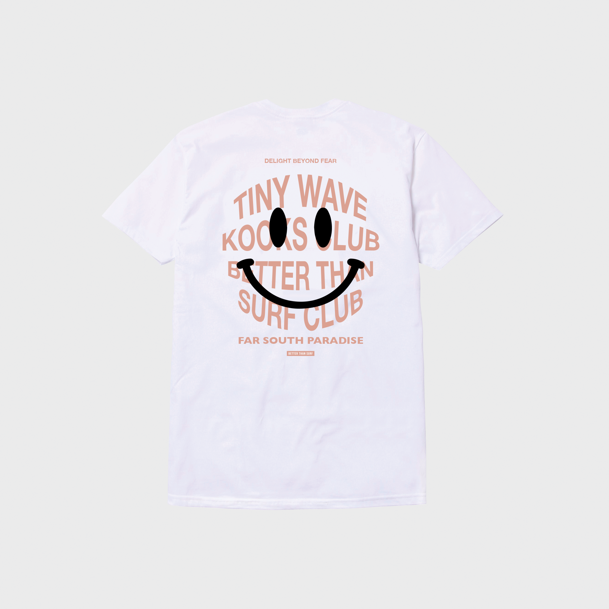 SMILE KOOKS CLUB TEE - PALE PINK