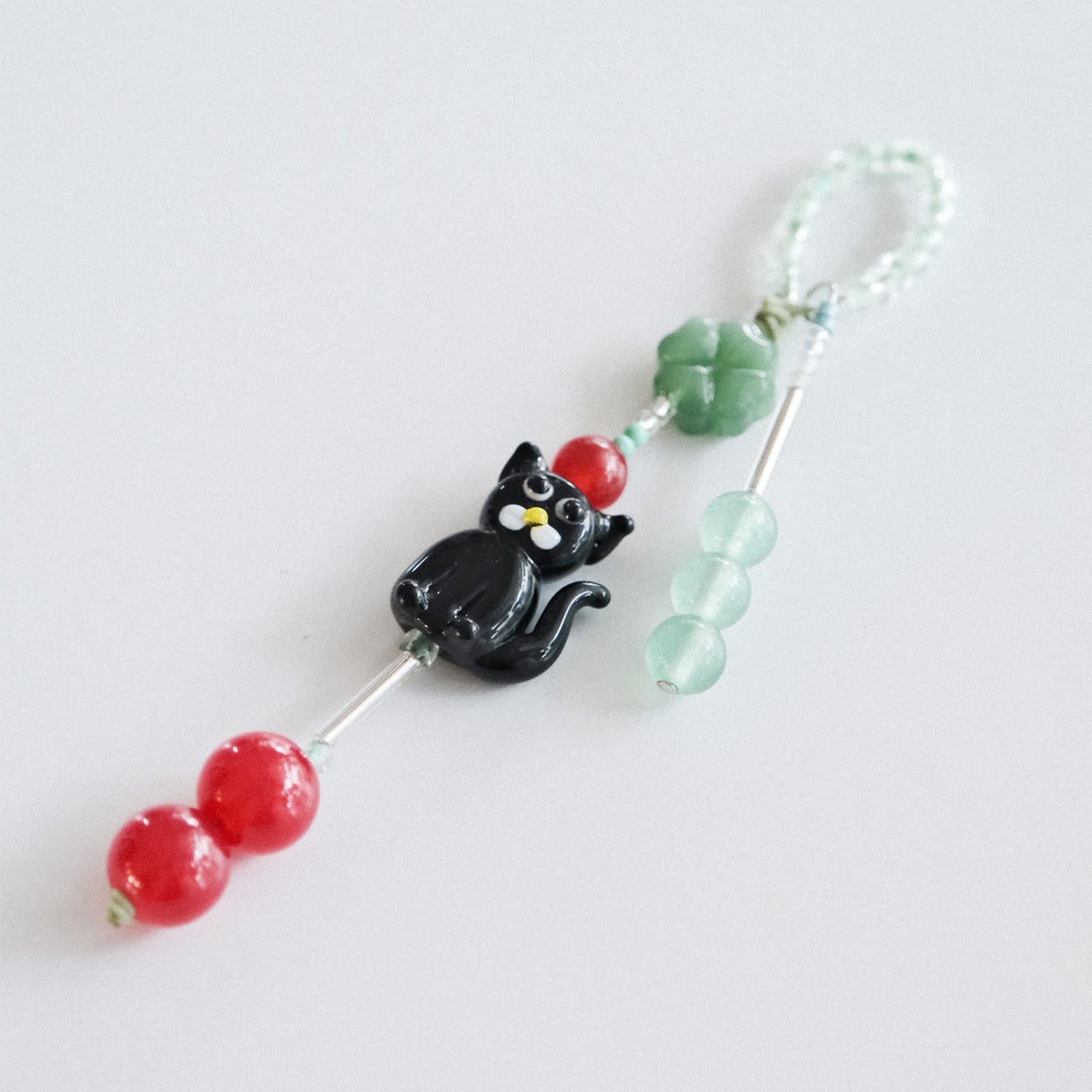 Black cat Keyring