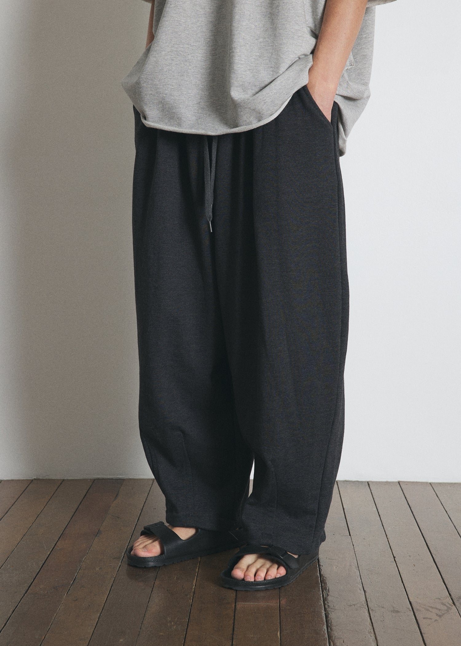 HEAVY-TERRY BALLOON SWEAT PANTS (Charcoal)