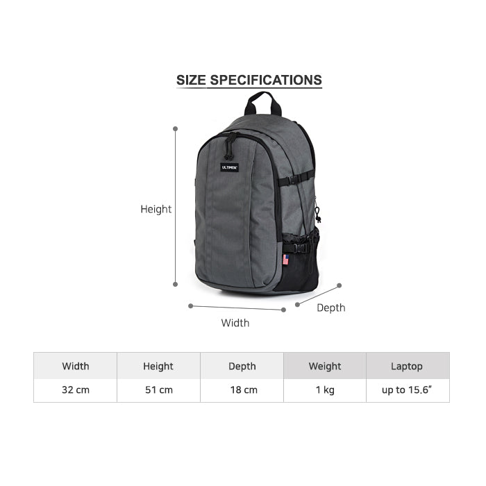 1206 Backpack Grey