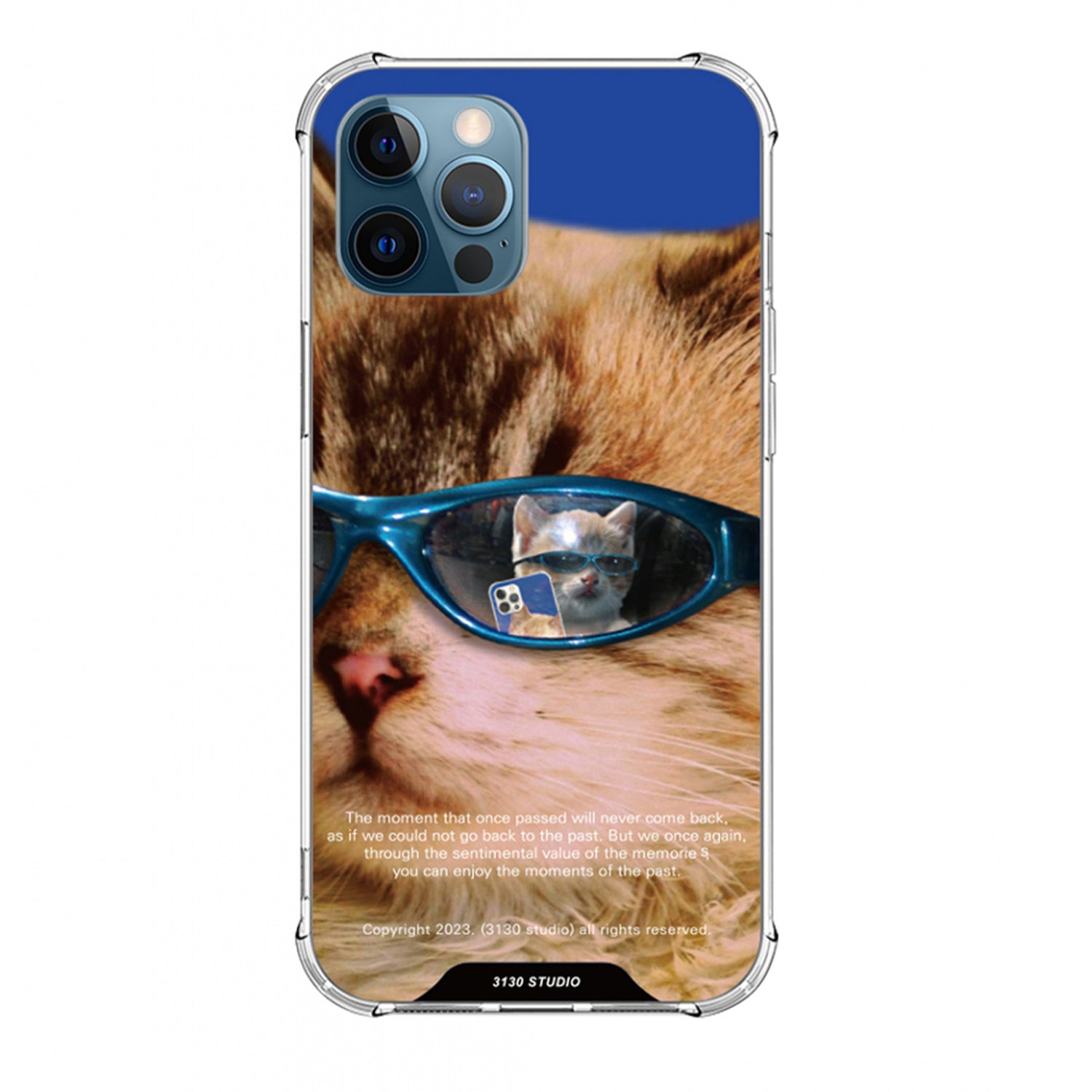 reflect blue cat case