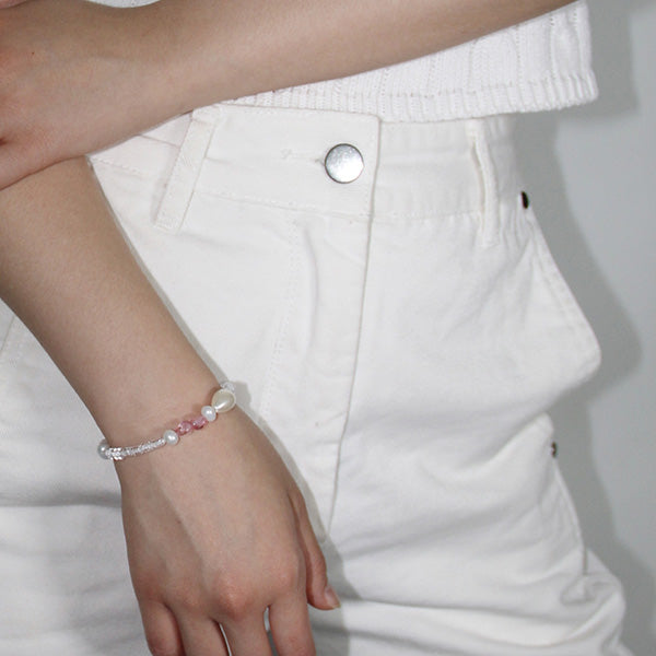 Peach Crunchy Bracelet