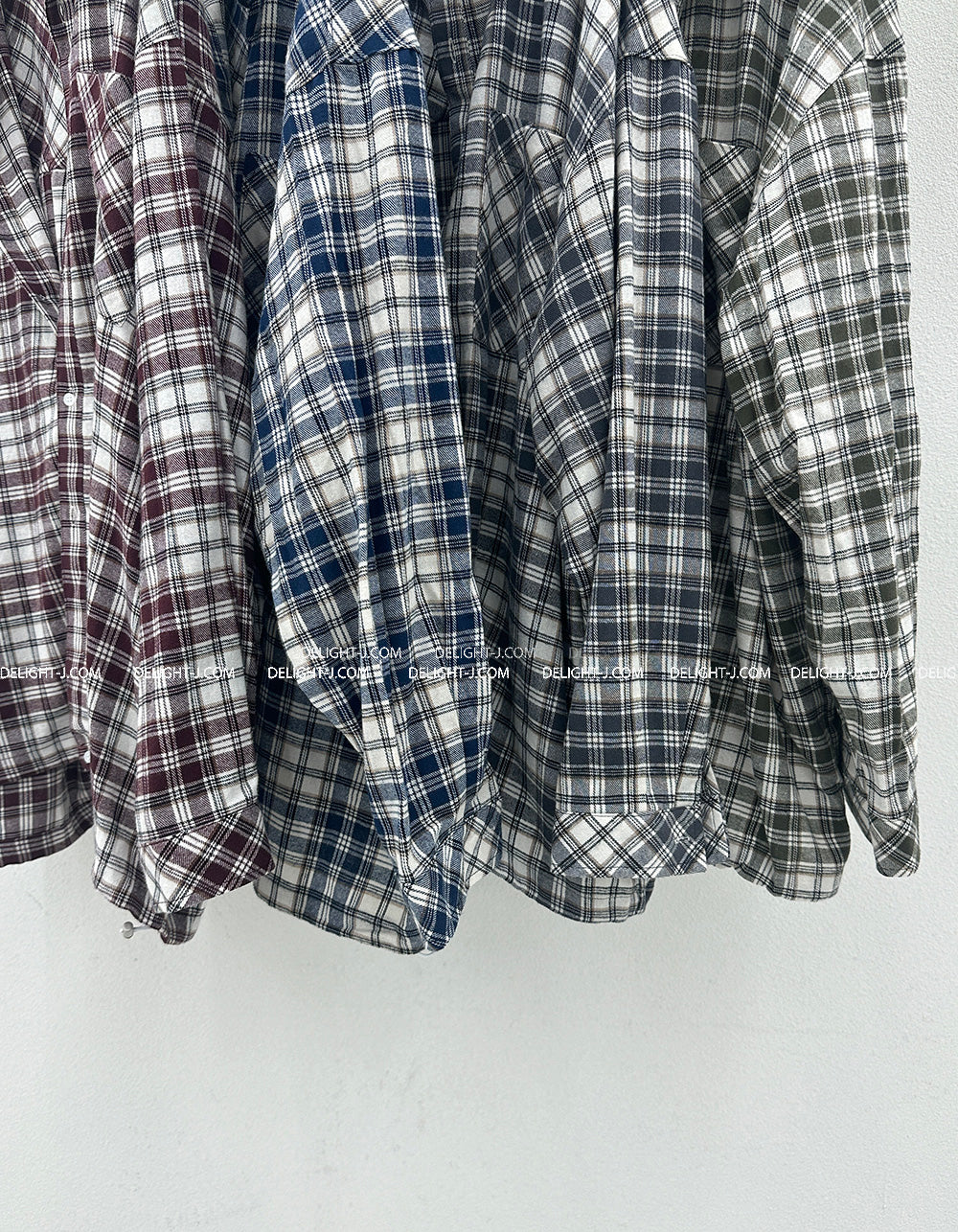 [UNISEX] String checkered shirt