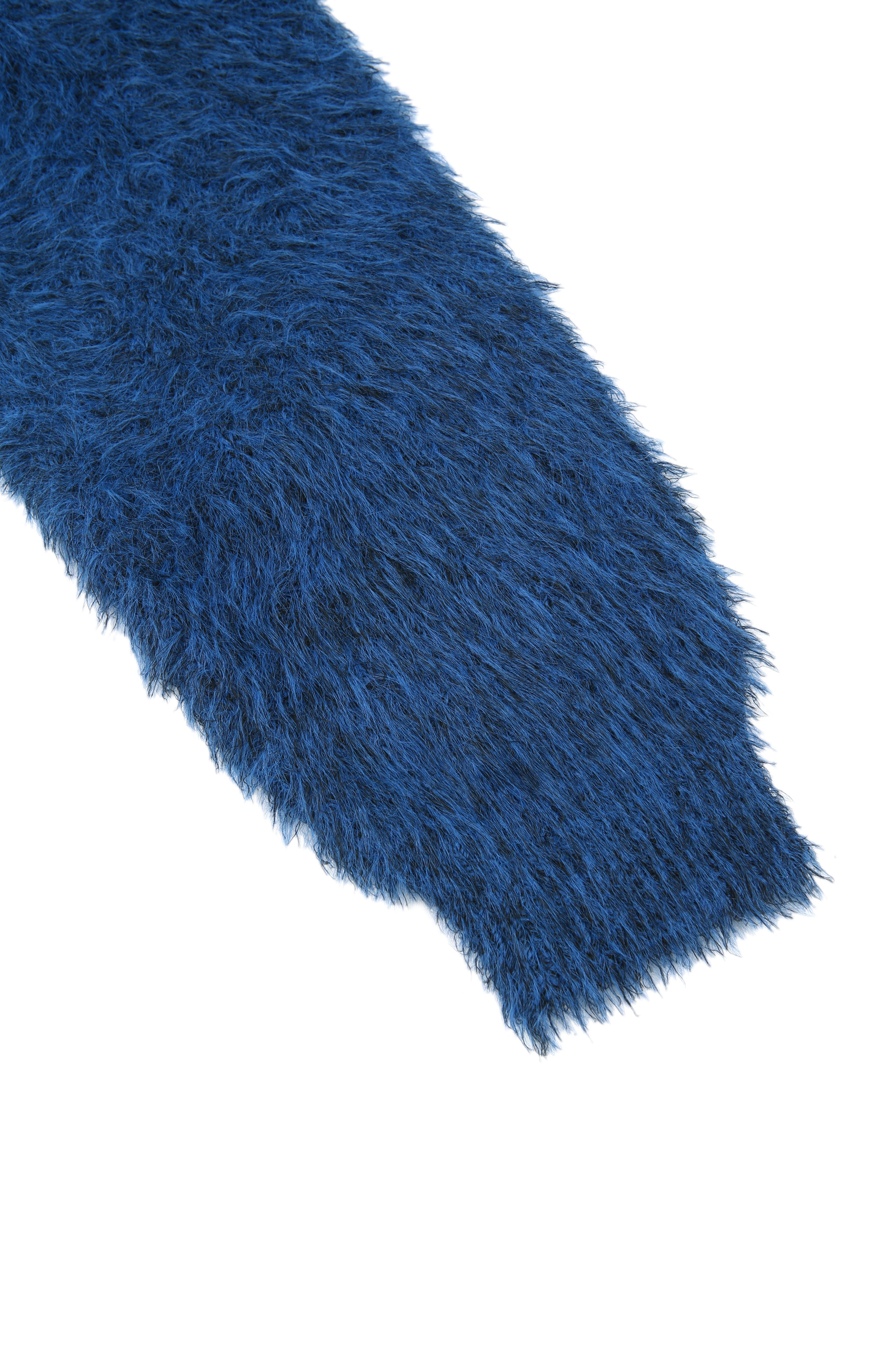 Blue mix angora over-fit knitwear