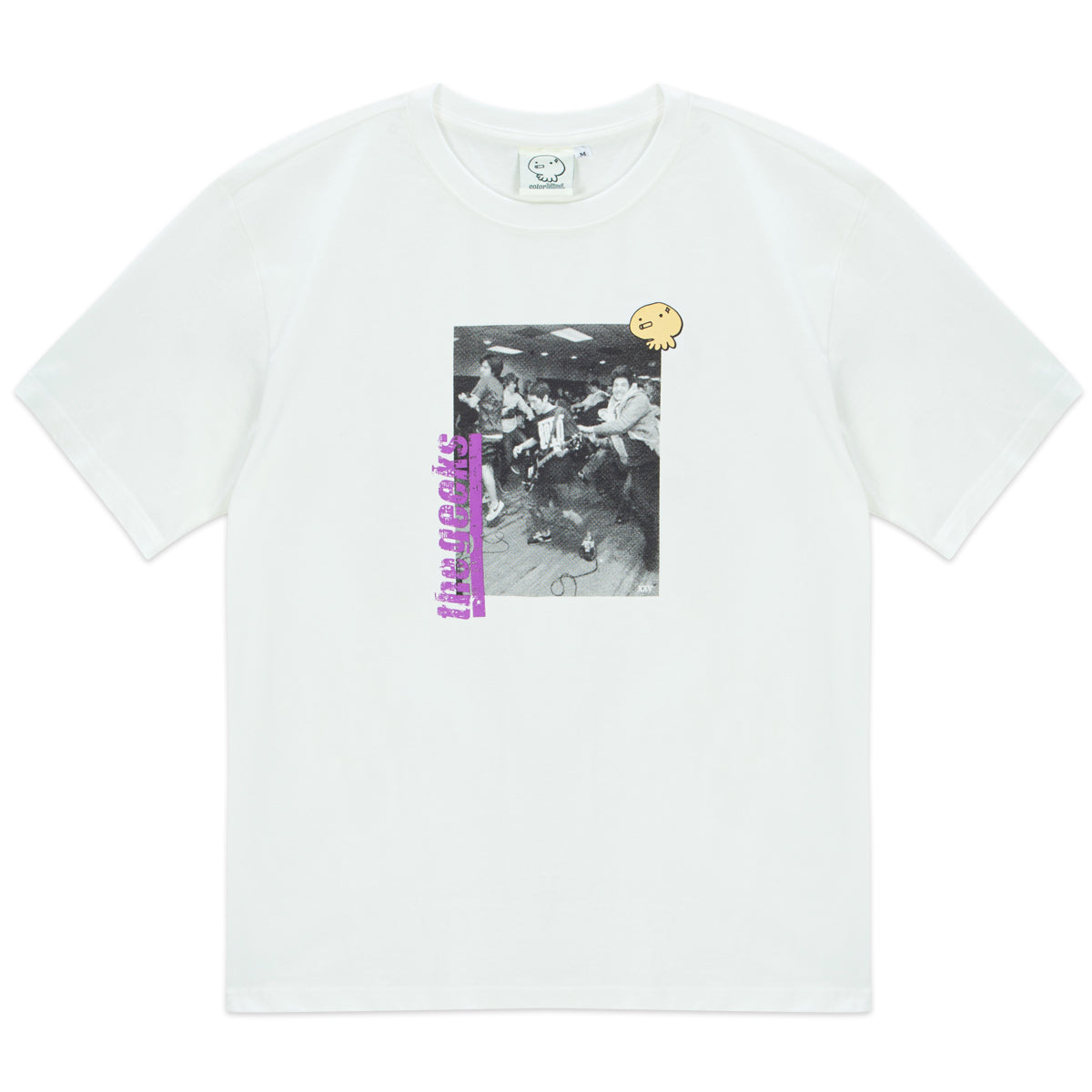 The Geeks x colorblind. 'Mosh' Short Sleeve Shirt White