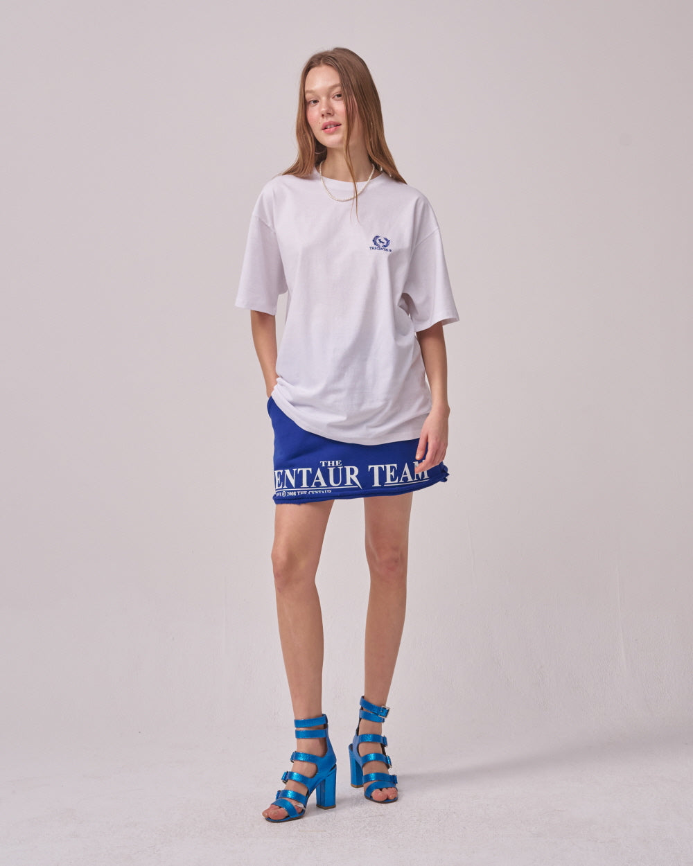 M CENTAUR LOGO TSHIRT_WHITE BLUE