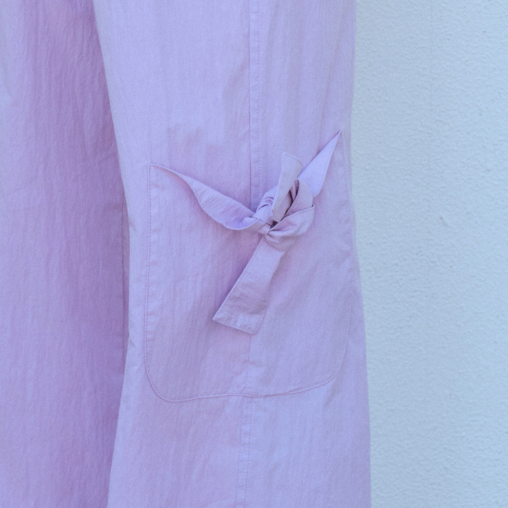  RIBBON POCKET PANTS, LILAC