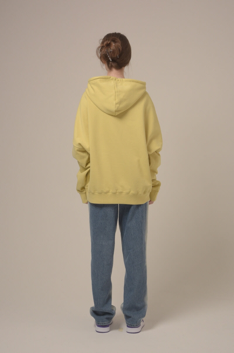 [unisex] 3 heart hood (yellow)