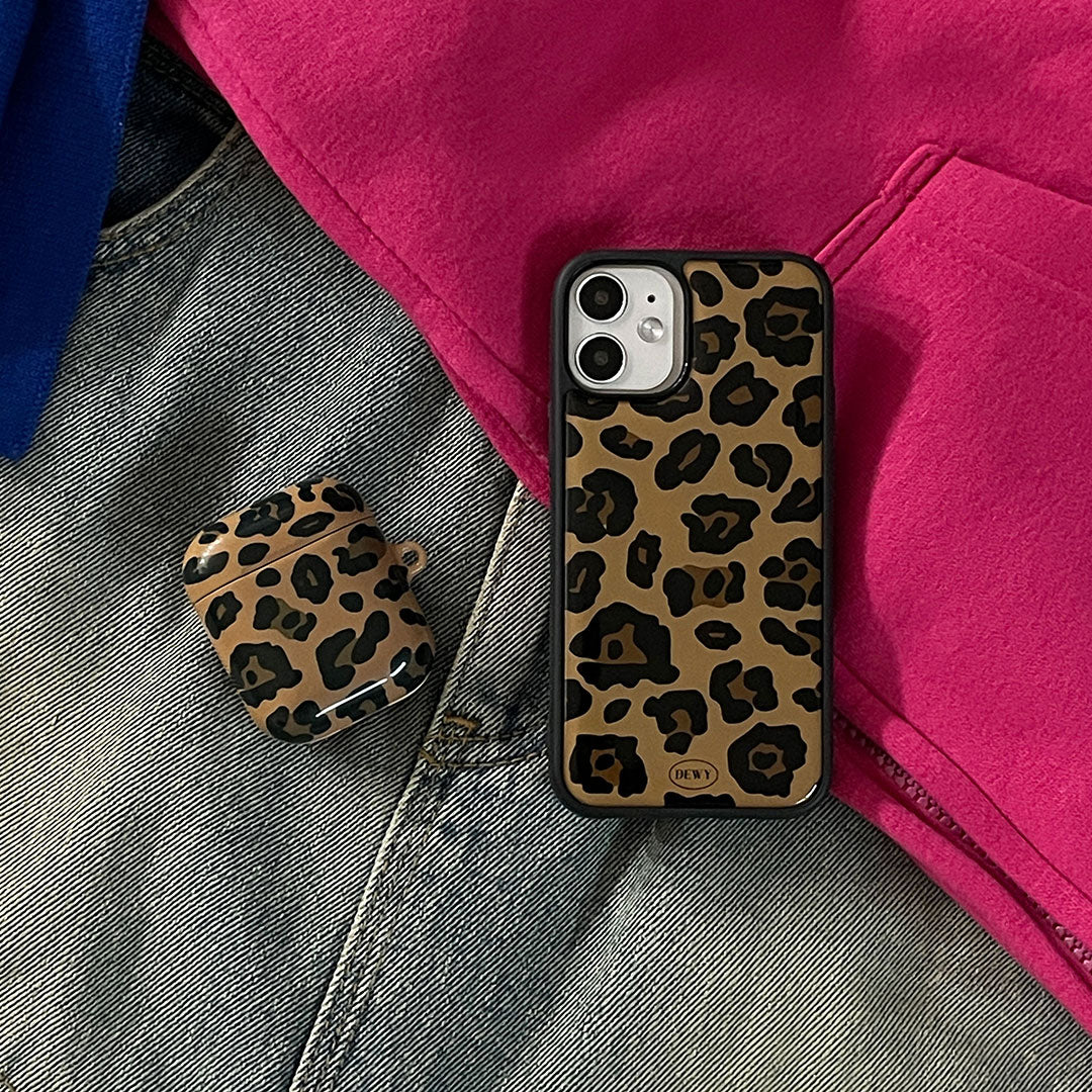 leopard sound case (brown)