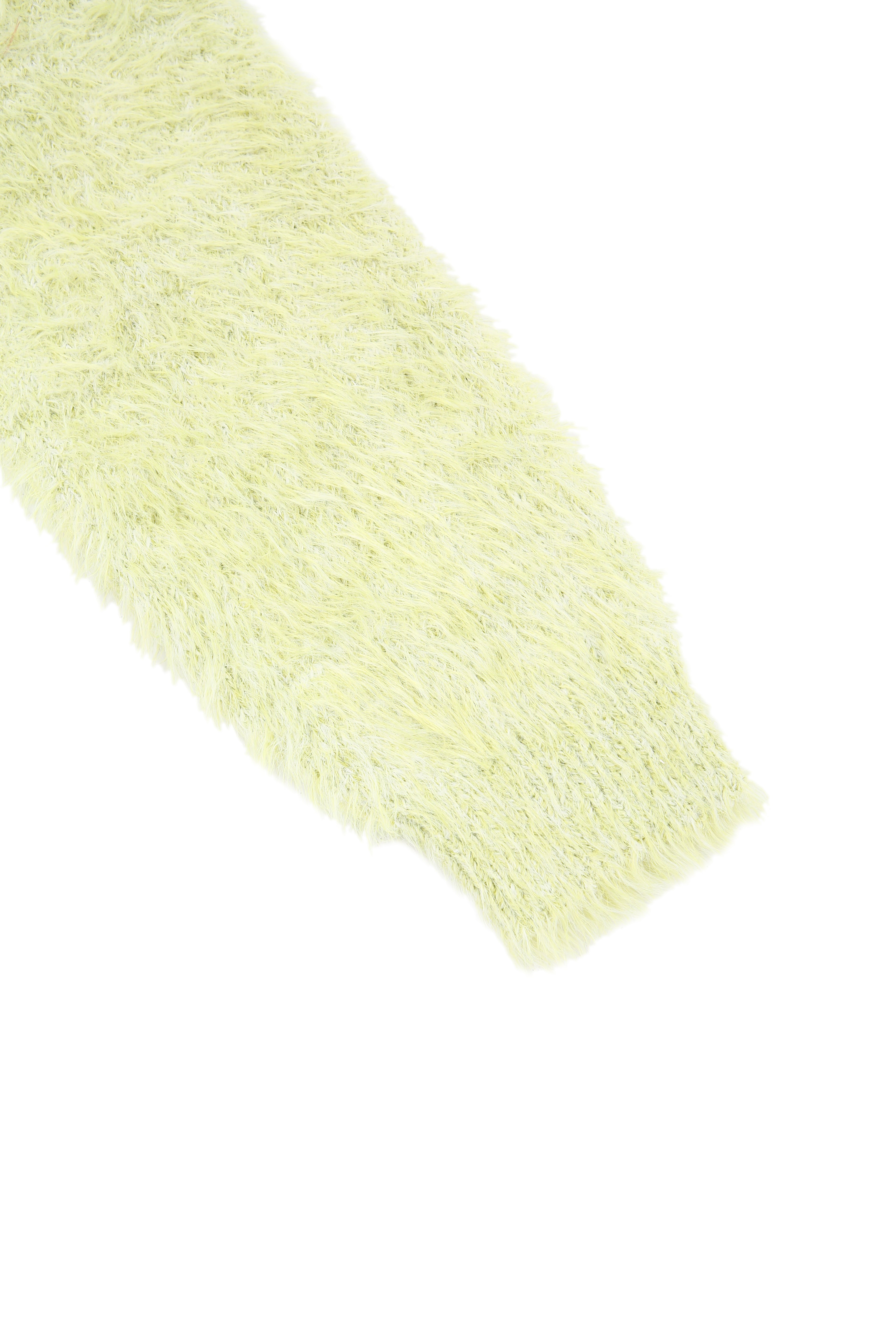 Lime mix angora over-fit knitwear