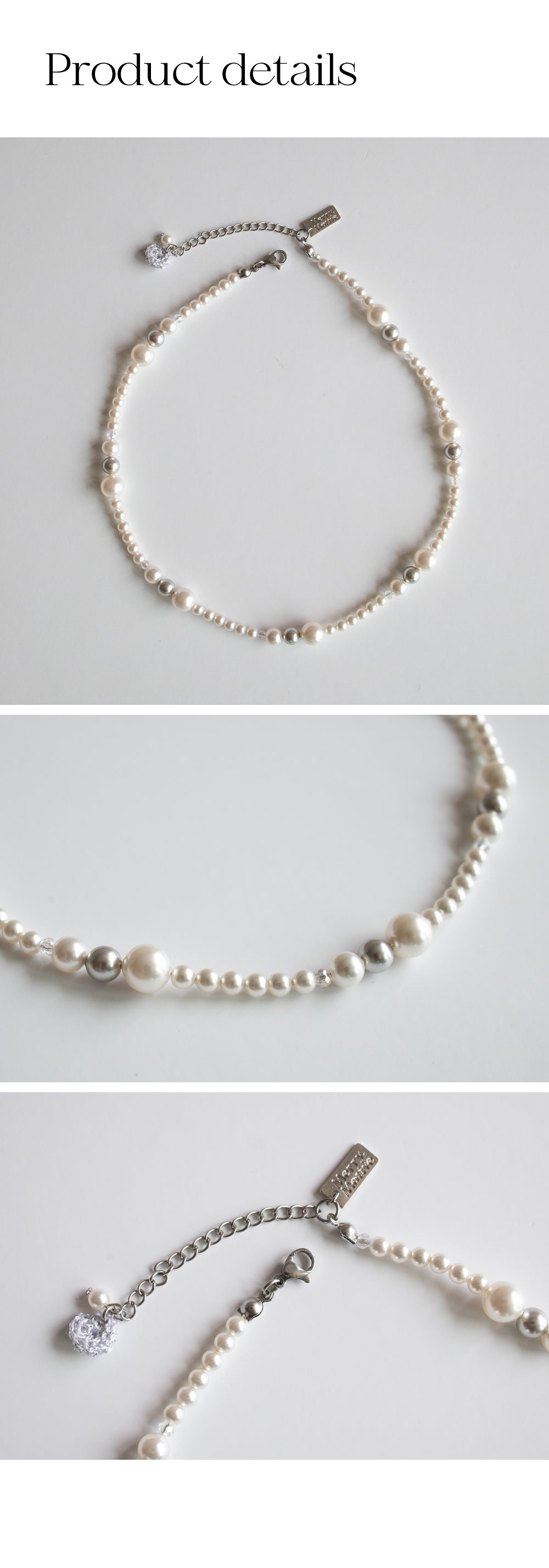 Spring waltz pearl surgical necklace