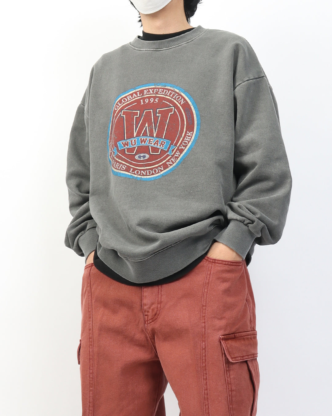 Overfit One Pigment Sweatshirt_3color