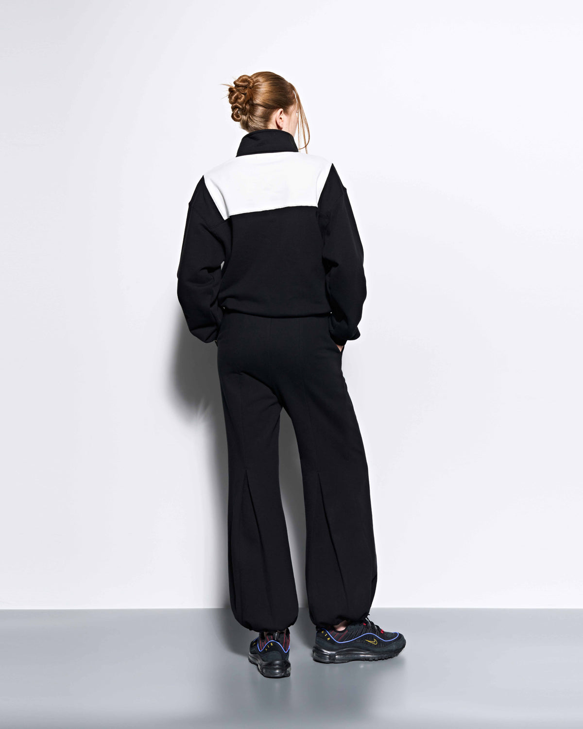 Pleated Wide Lounge Pants _ Black