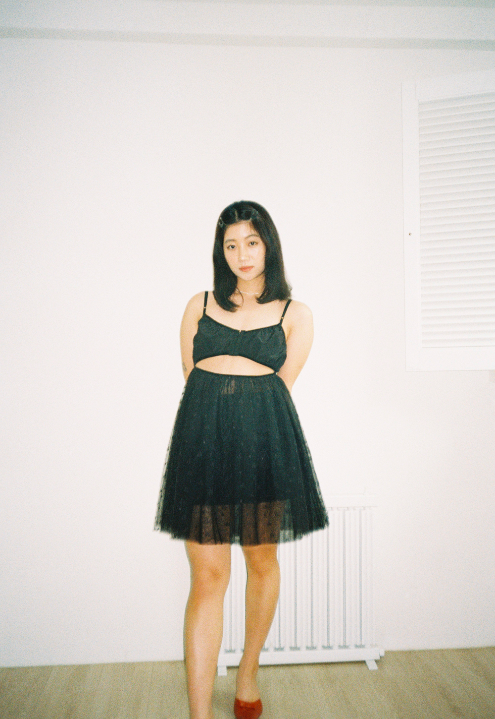 SHASHA TULLE DRESS _BLACK