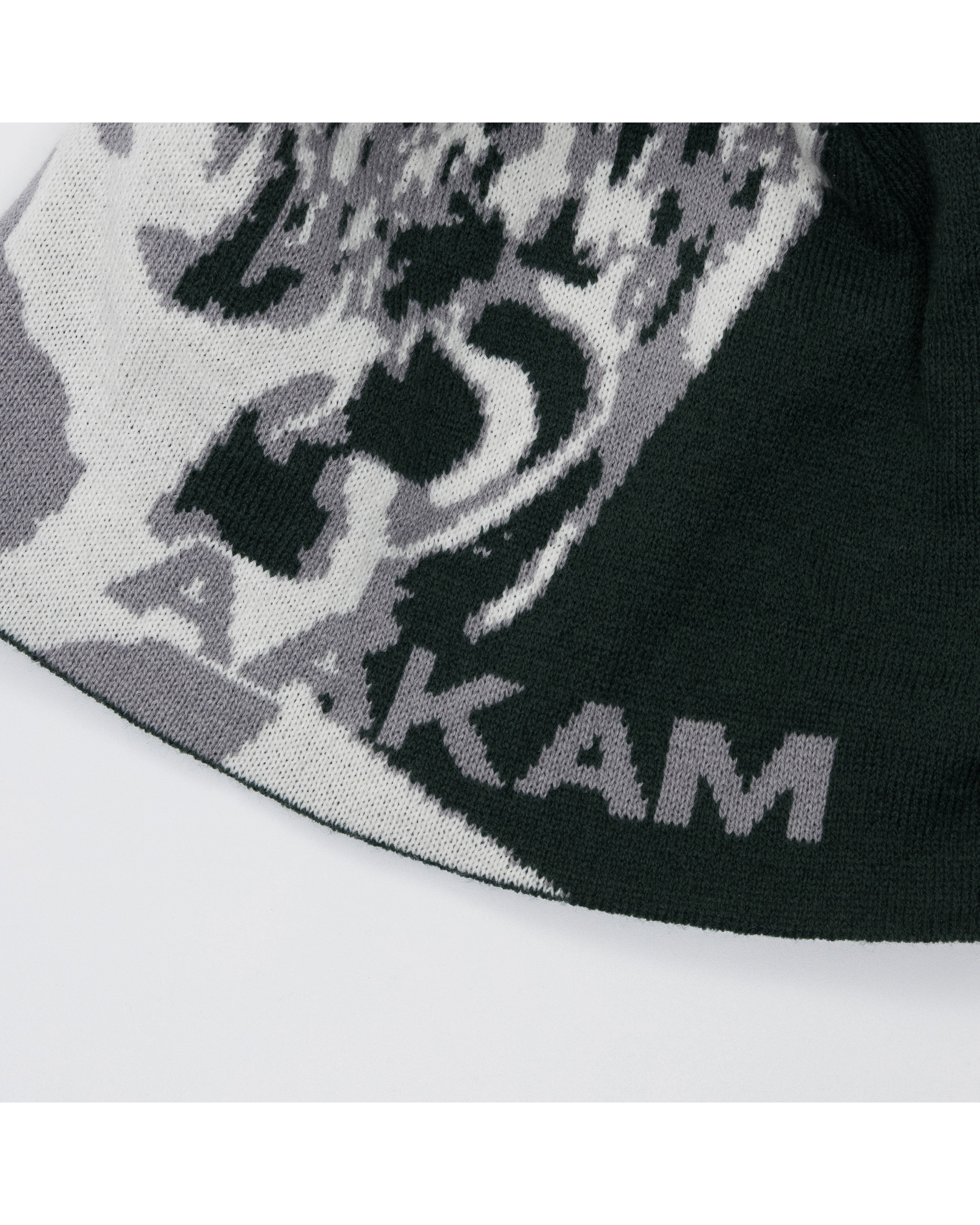 Scream Jacquard Beanie (Green)