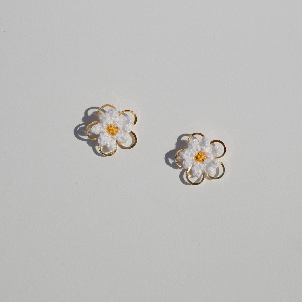 [Redvelvet-Irene]White layered flower earring