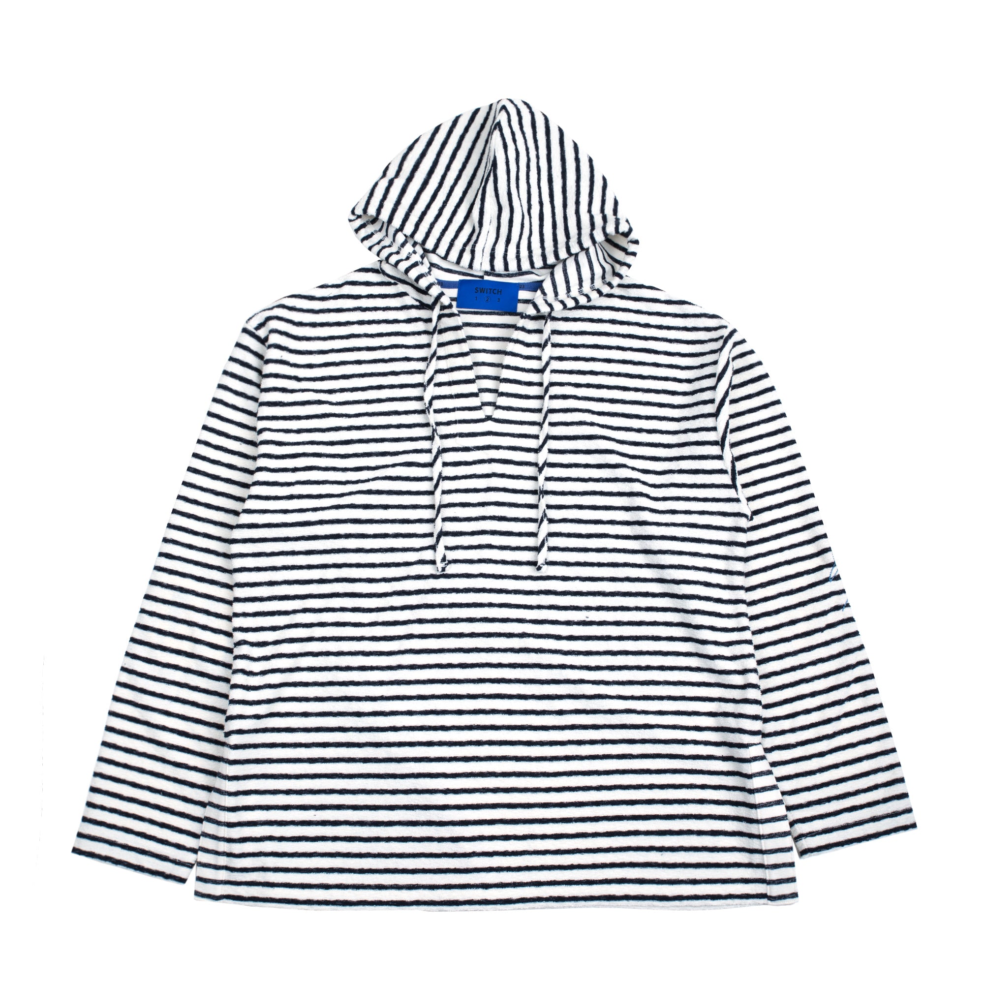 STRIPE TERRY HOOD T-SHIRT (UNISEX)_SWS3TS03IV