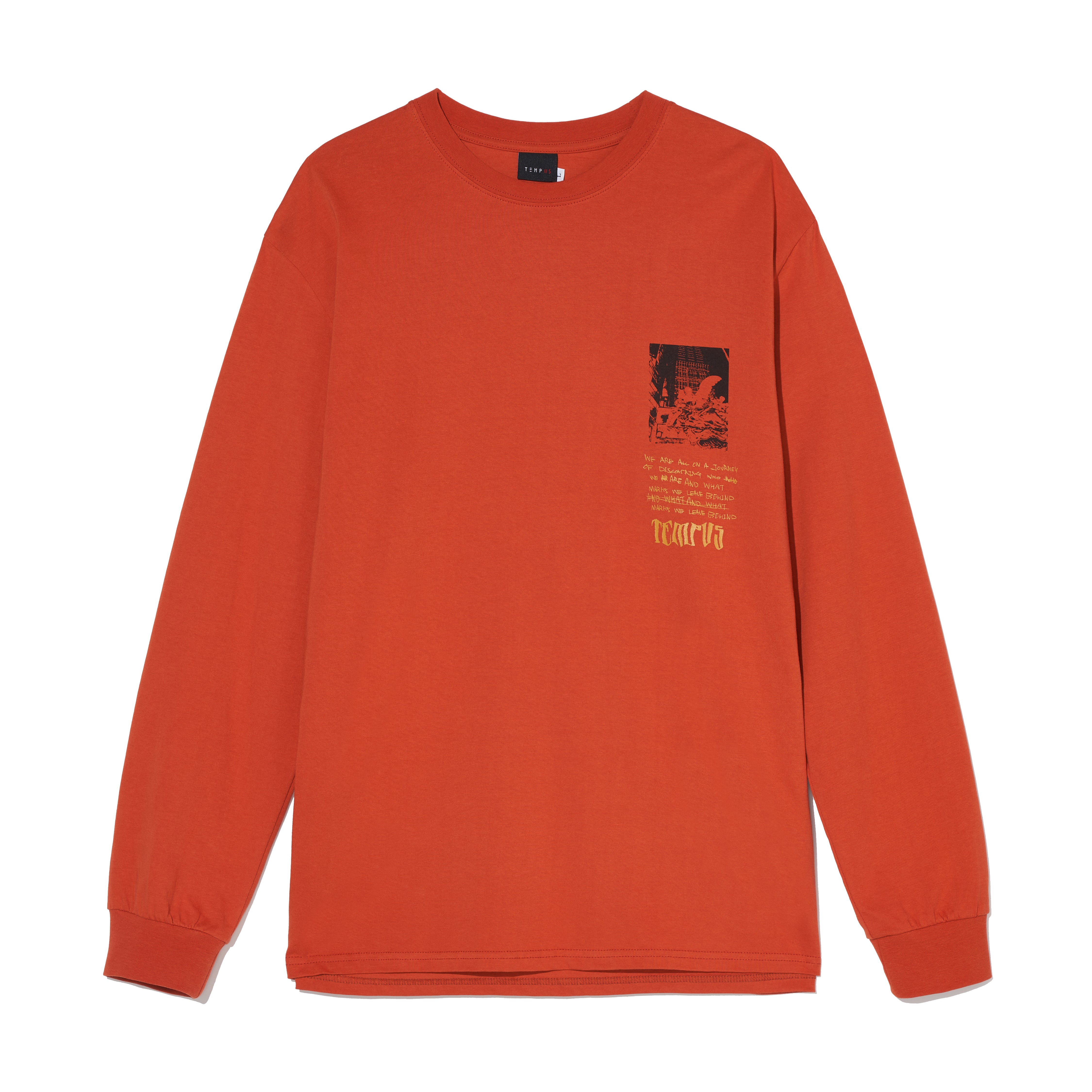 HANDWRITTEN LONG SLEEVE [ORANGE]