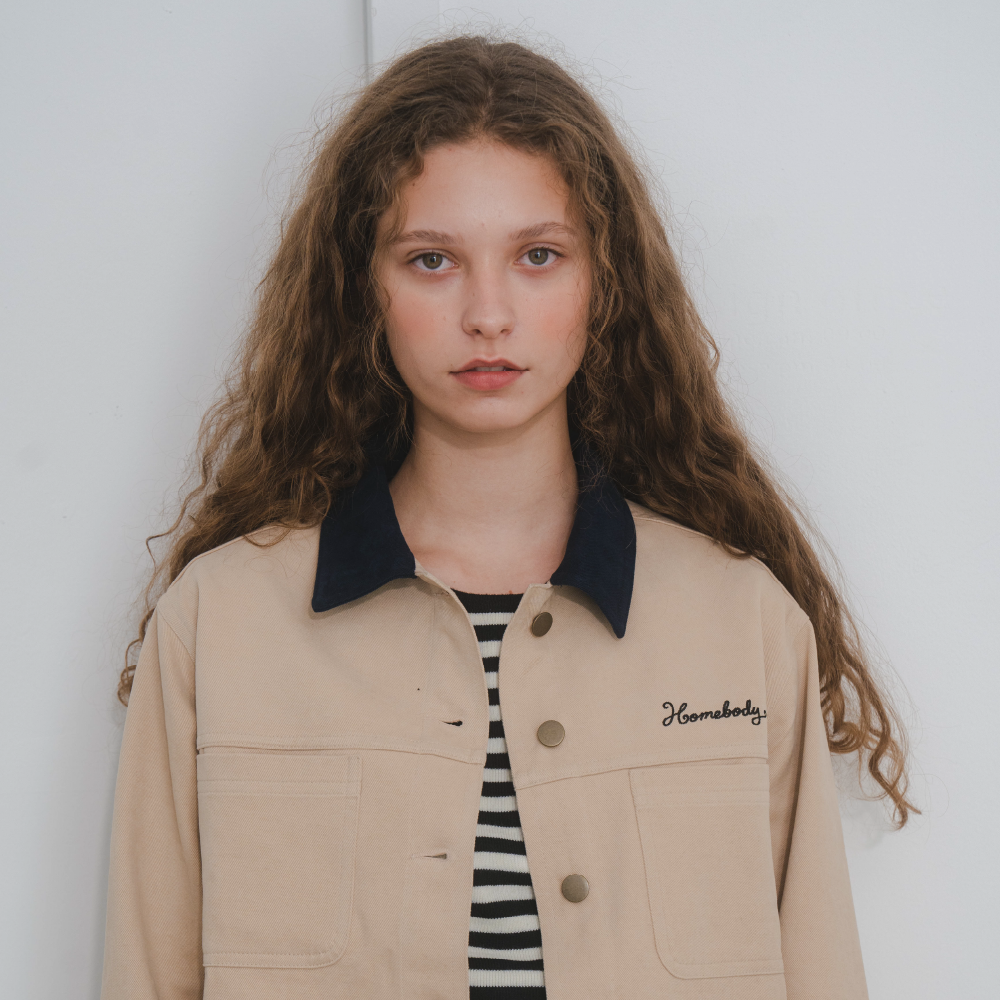 Cotton Trucker Jacket (BEIGE)