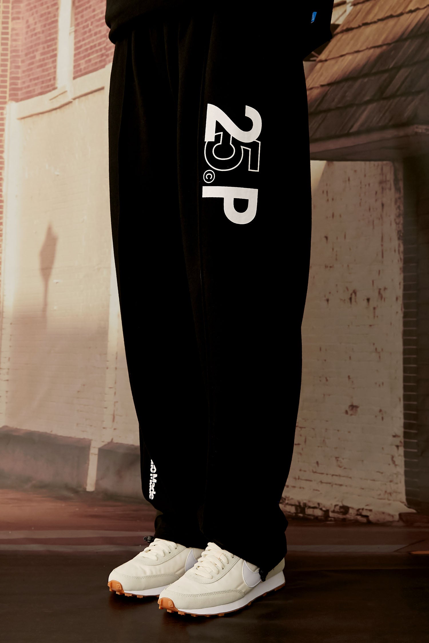 25P SENSE LOGO SWEAT PANTS_BLACK