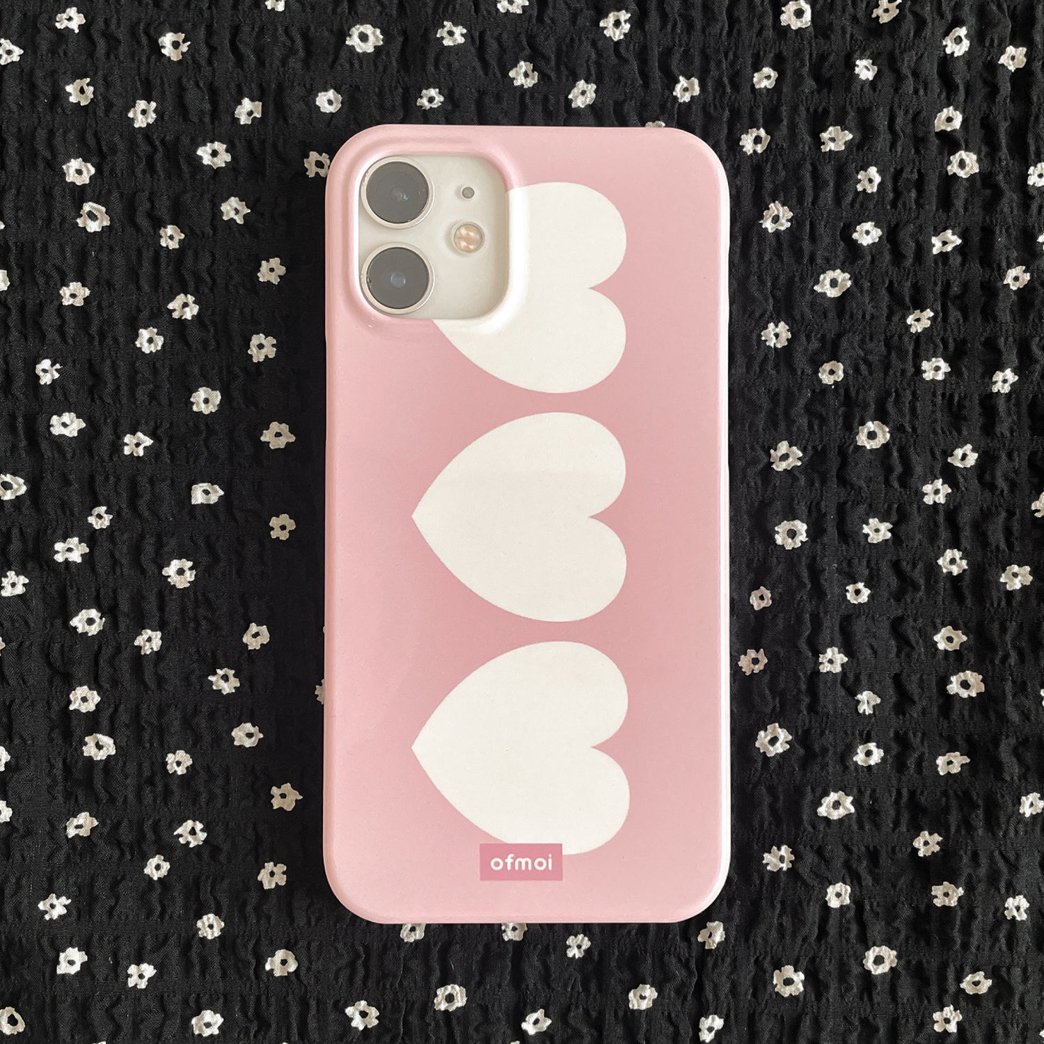 cutie heart hard glossy phone case