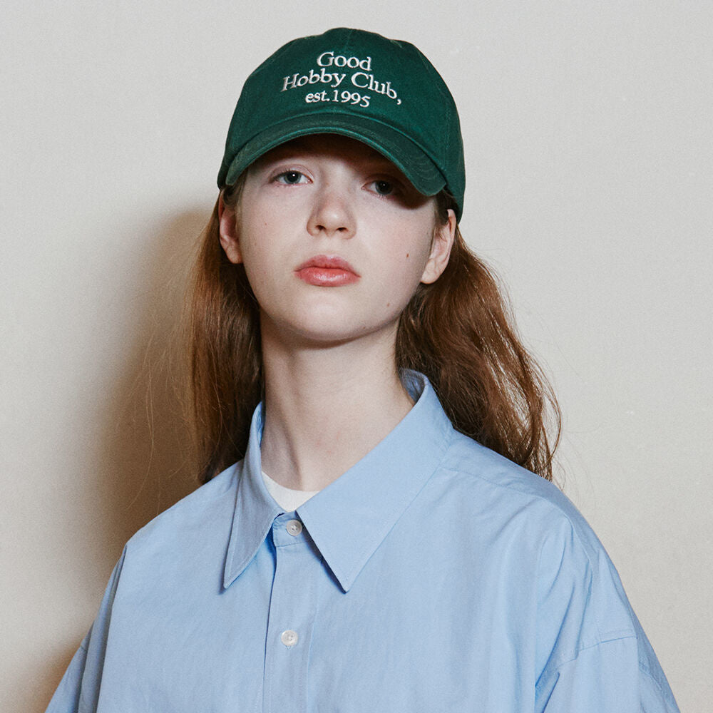 GHC WASHED BALL CAP_DEEP GREEN