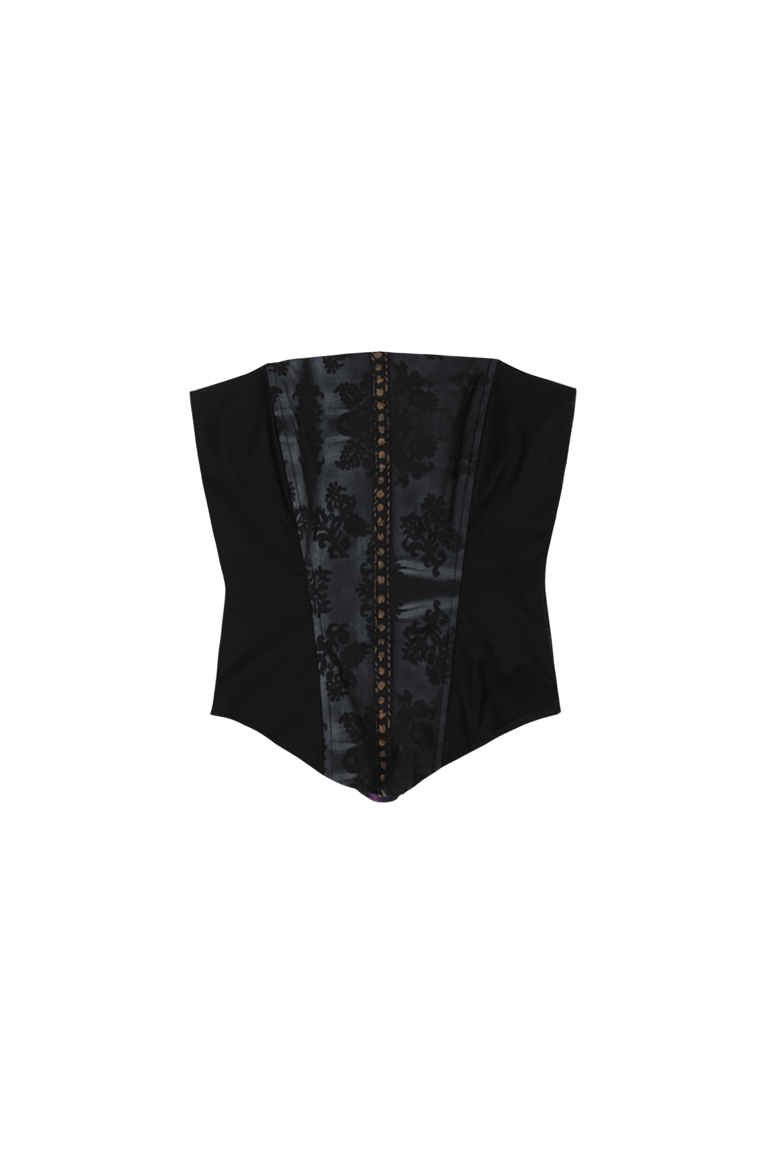 ROMANTIC PRINTED CORSET #BLACK LACE