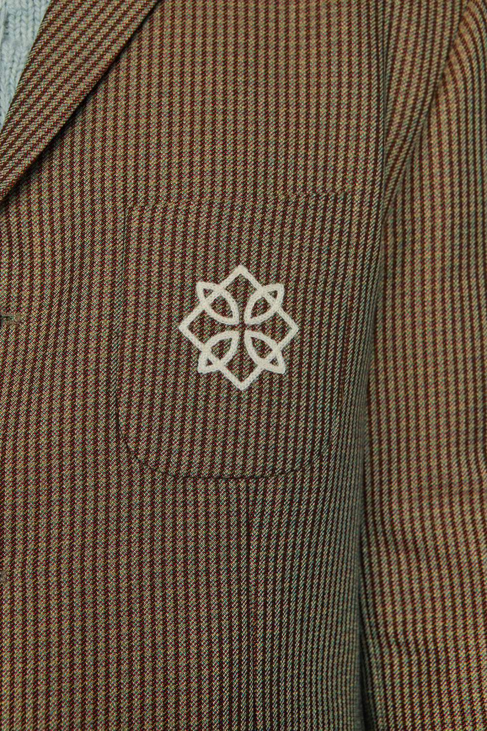 SYMBOL CHECK JACKET / BROWN&GREEN