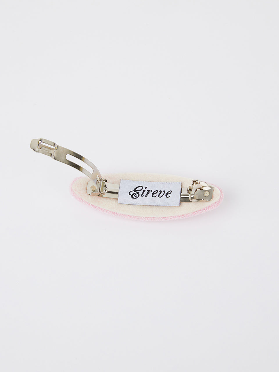 LETTERING TERRY HAIR CLIP_PINK