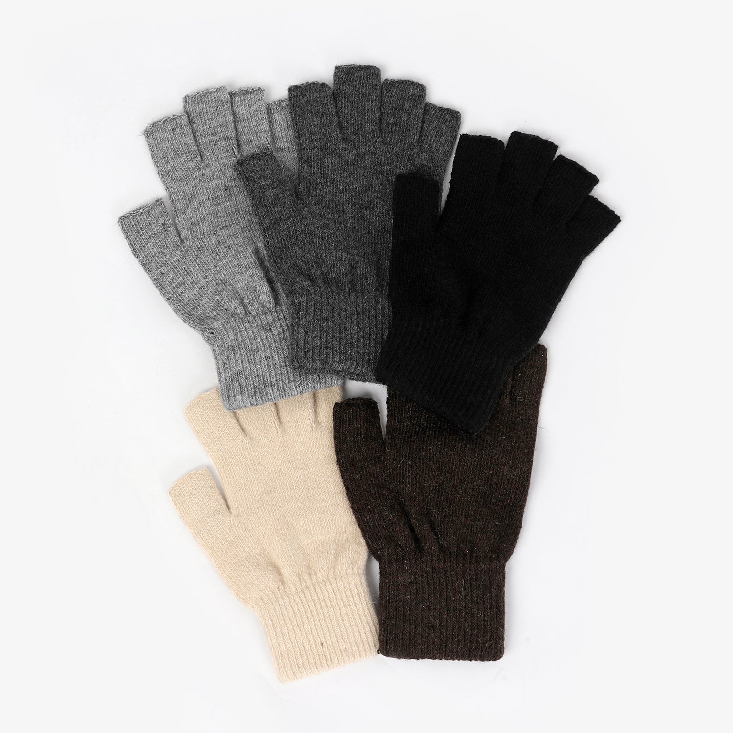 Wool finger gloves