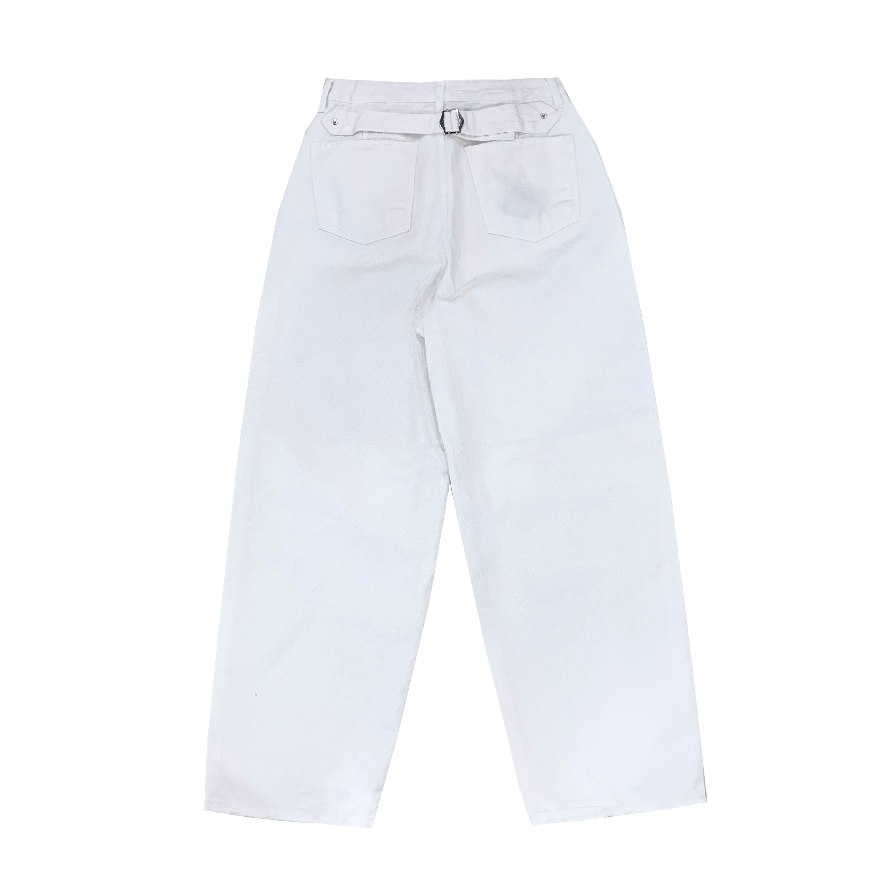 Block cotton pants