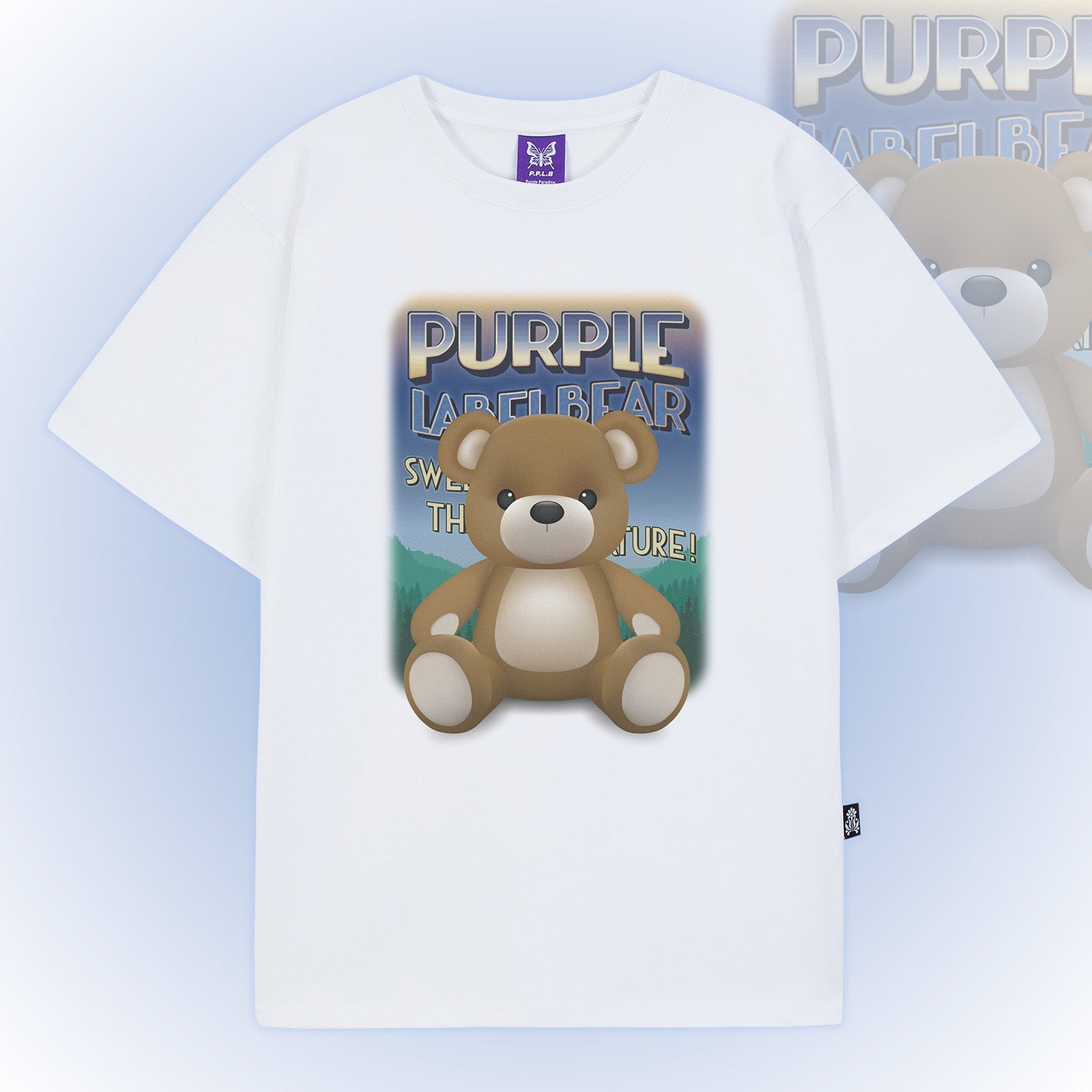 3D teddy bear tee (PT0079-2)