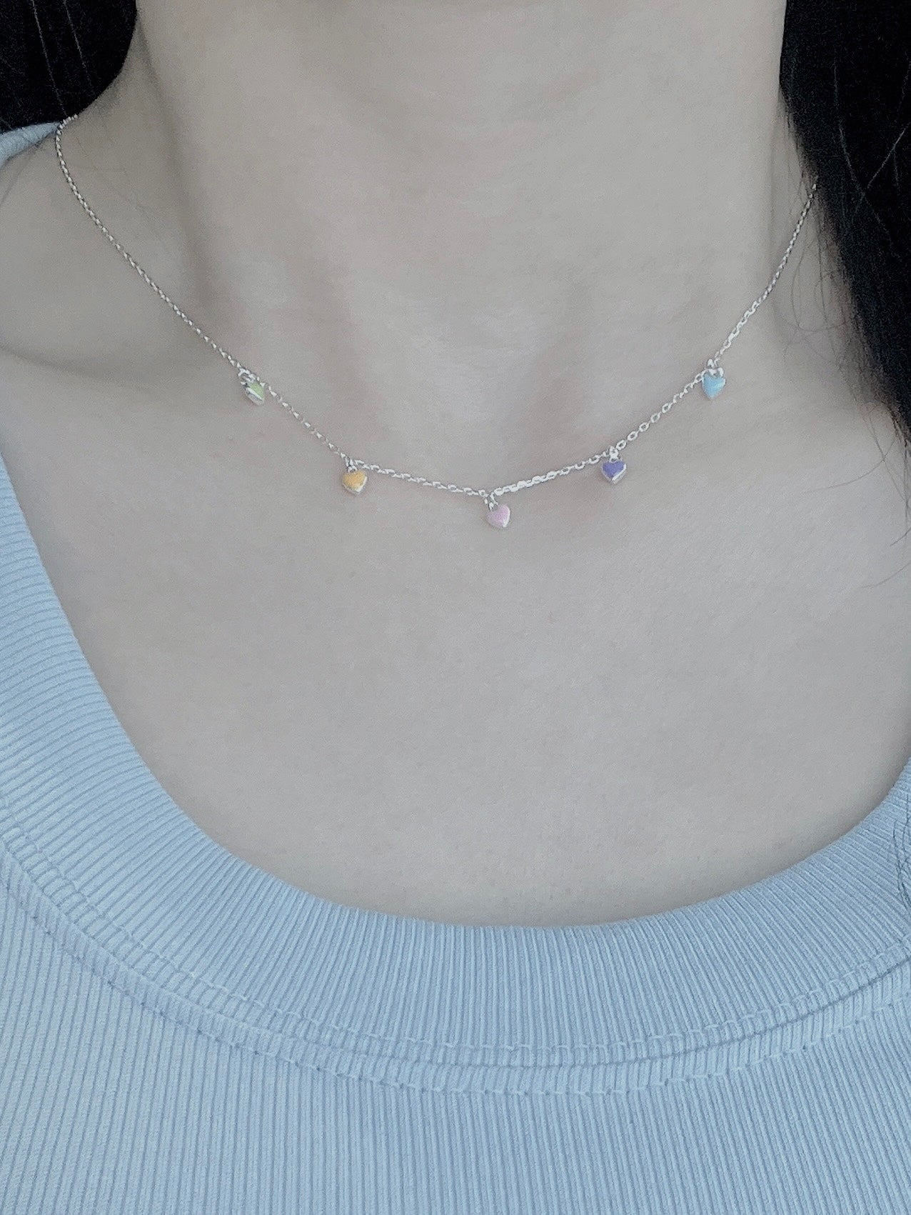 silver925 color mini Necklace