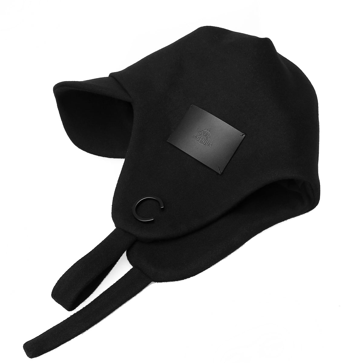 EAR FLAP CAP BLACK