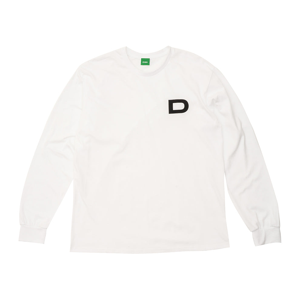 SIGNATURE LOGO LONG SLEEVE T-SHIRT WHITE