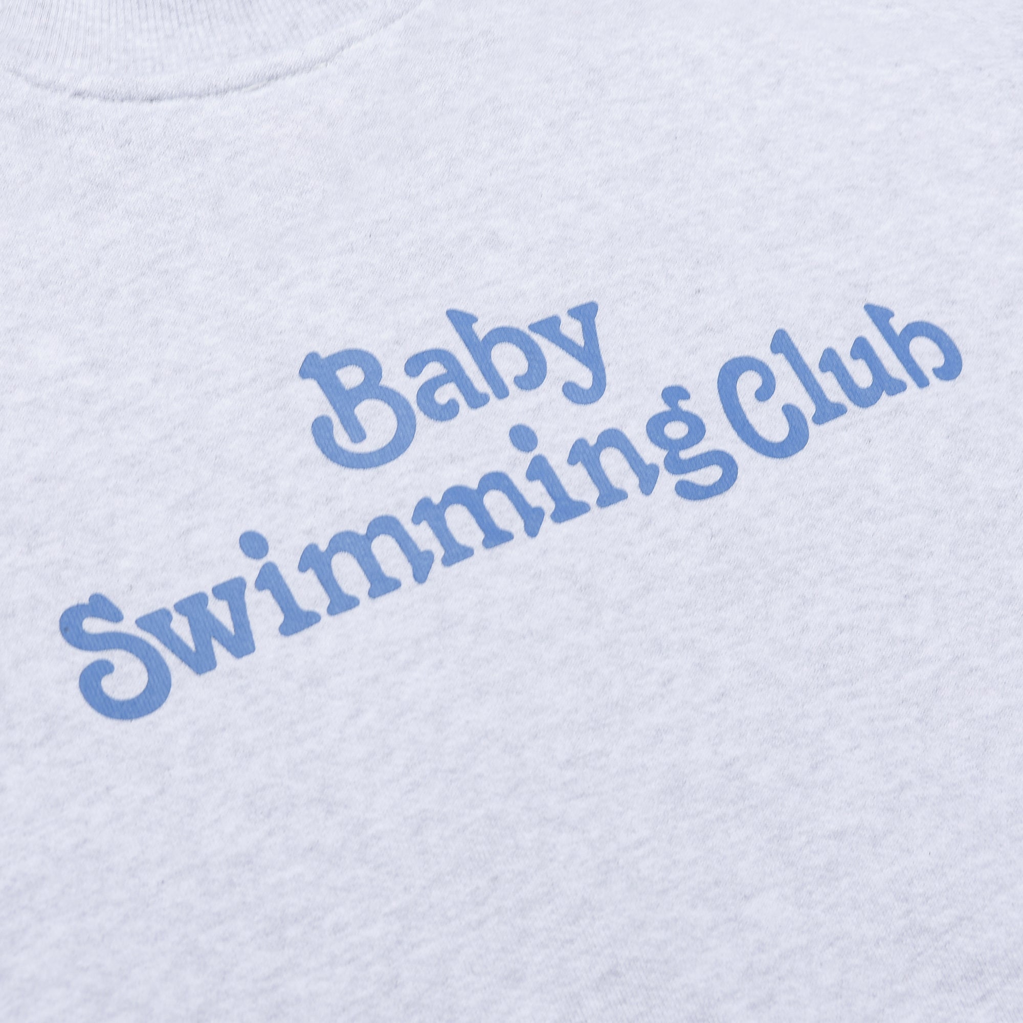 [Call me baby] Baby Swimming Club Half-Zip Pullover (Light grey)