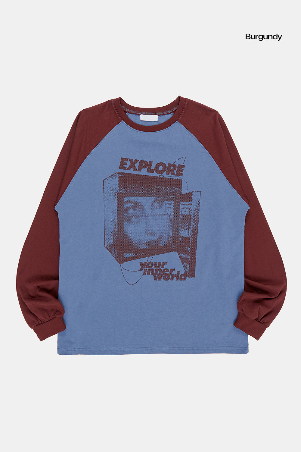 Explore printed raglan long sleeve