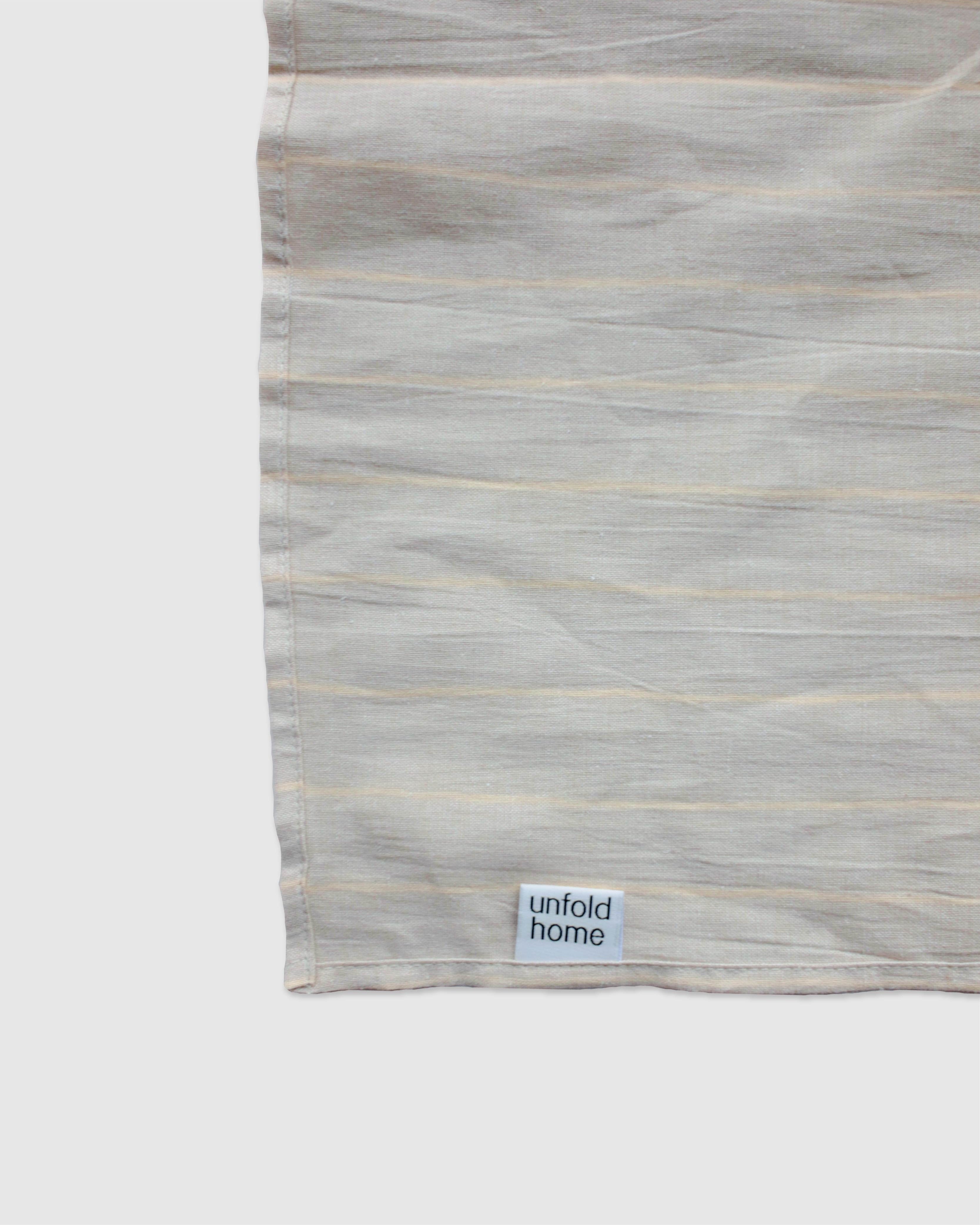 [unfold home] Stripe Kitchen Cloth (Beige)