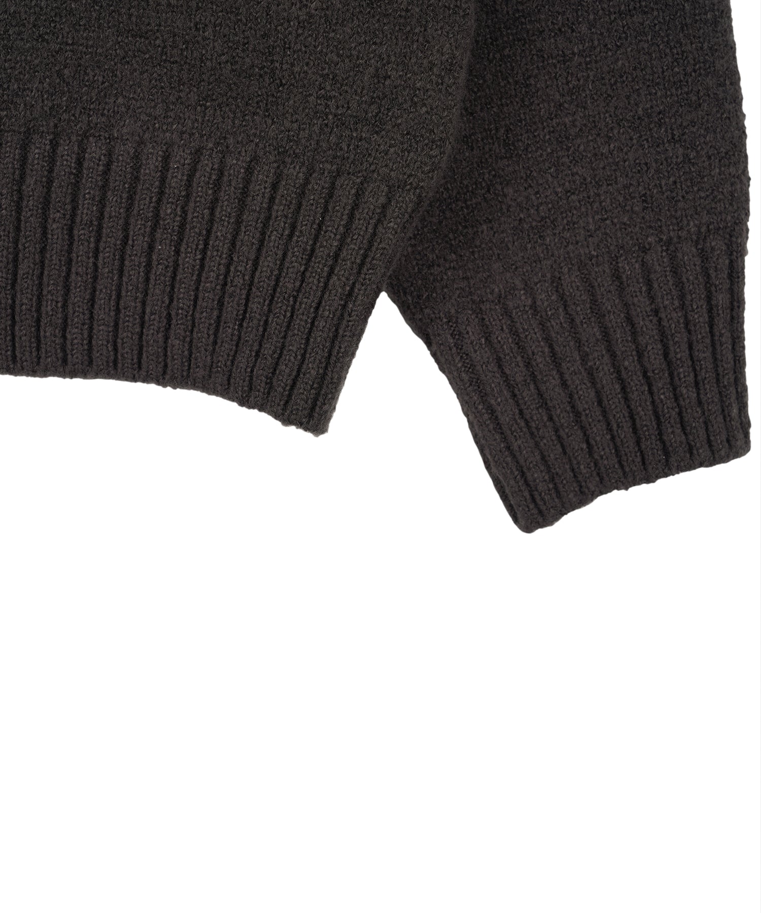 Pullover muffler knit set_Charcoal